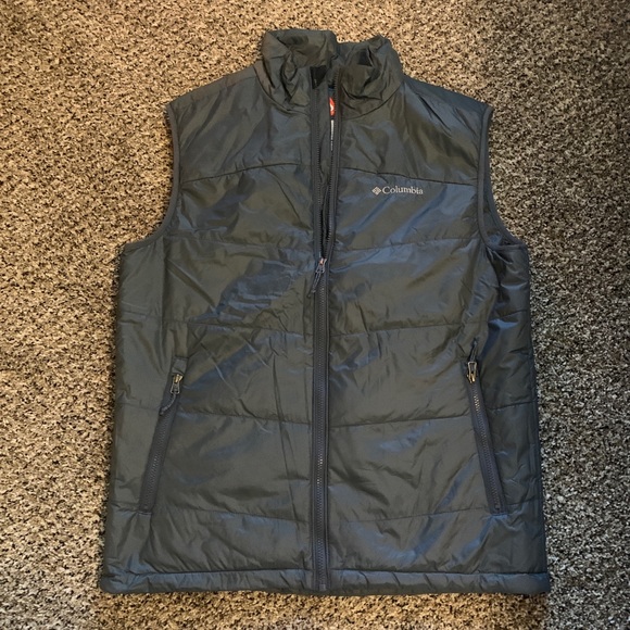 grey columbia vest